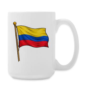 Drapeau de la Colombie - Grande tasse 440 ml - blanc - Droite