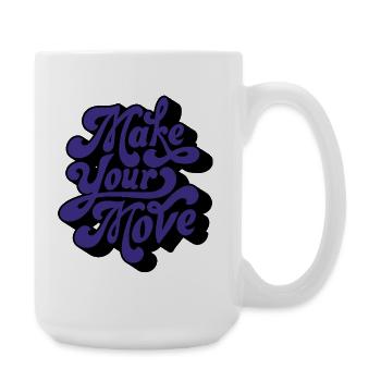 Passe à l’action - Grande tasse 440 ml - blanc - Droite