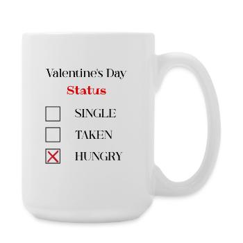 Valentines Day Funny - Large Mug 440 ml - white - Right
