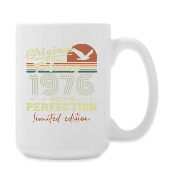 Anniversaire février 1976 - Grande tasse 440 ml - blanc - Droite