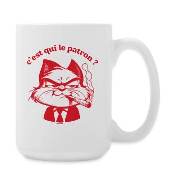C'est qui la patron ? - Grande tasse 440 ml - blanc - Droite