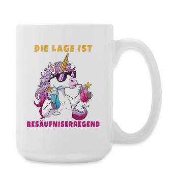 The location is drunkenness – Funny unicorn - Large Mug 440 ml - white - Right