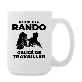 Guadeloupe Hiker Gift - Gwada Hiking T-Shirt - Large Mug 440 ml - white - Right