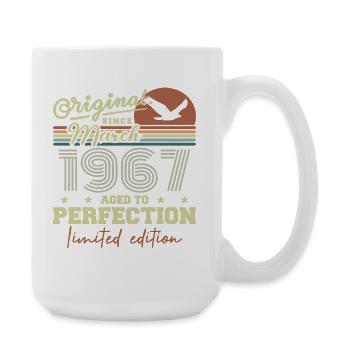Birthday March 1967 - Large Mug 440 ml - white - Right