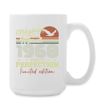 Birthday March 1968 - Large Mug 440 ml - white - Right