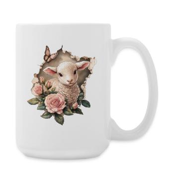 Sweet lamb - Large Mug 440 ml - white - Right