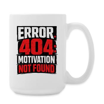 404-Motivation Not Found Minimalist - Large Mug 440 ml - white - Right