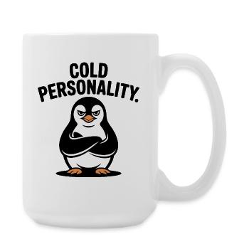 Pingouin confiant aux ailes croisées - Grande tasse 440 ml - blanc - Droite