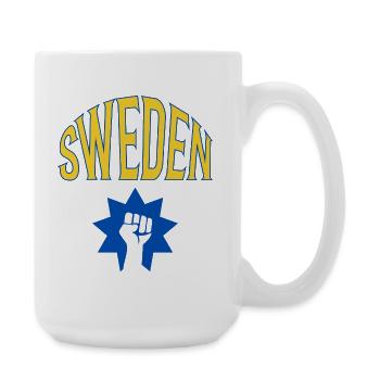 Suède - Grande tasse 440 ml - blanc - Droite