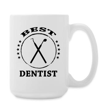 Best Dentist Tools Crest - Grande tasse 440 ml - blanc - Droite