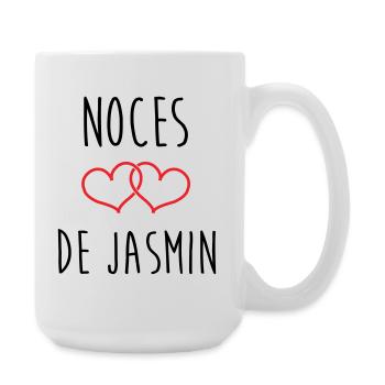 Hochzeitstag – Jasmine-Hochzeit (66 Jahre) - Große Tasse 440 ml - Weiß - Rechts