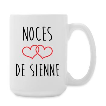 Wedding of Siena 74 years of marriage - Large Mug 440 ml - white - Right