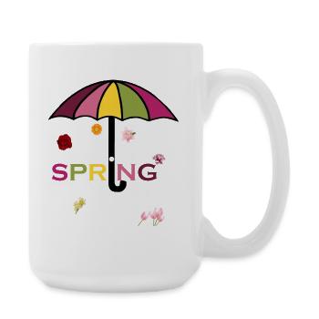 Spring-02 - Large Mug 440 ml - white - Right