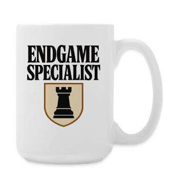 Spécialiste des Finales Échecs - Design Tour - Grande tasse 440 ml - blanc - Droite