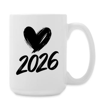 2026 Heart - Large Mug 440 ml - white - Right