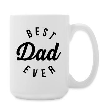 Papa Held 2026 Best Dad Ever - Große Tasse 440 ml - Weiß - Rechts