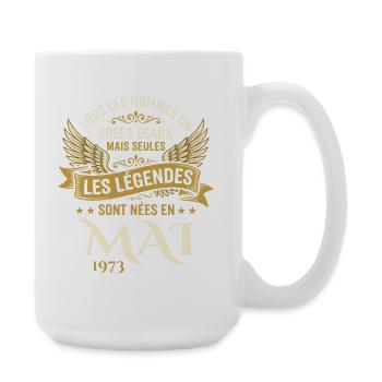 Anniversaire Mai 1973 - Grande tasse 440 ml - blanc - Droite