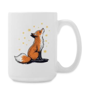 Fox and Stars - Large Mug 440 ml - white - Right