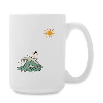 Surfer - Large Mug 440 ml - white - Right