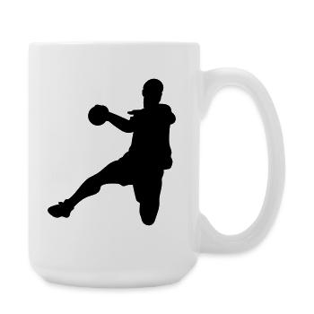 Handball - Große Tasse 440 ml - Weiß - Rechts