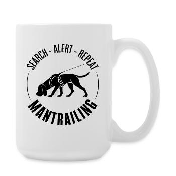 Chiens de chasse de chasse Sanglière Recherche de chiens Sports Chiens - Grande tasse 440 ml - blanc - Droite