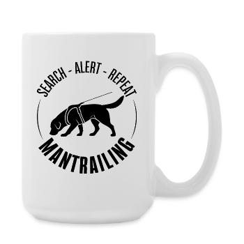 Labrador Chien de sport Mantrail Chiens Labbi - Grande tasse 440 ml - blanc - Droite