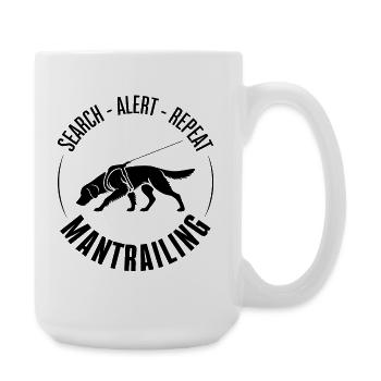 Golden Retriever Mantrailing Hundesport Suchhunde  - Große Tasse 440 ml - Weiß - Rechts