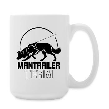 Équipe de Border Collie Mantrailer Chiens de Sport - Grande tasse 440 ml - blanc - Droite