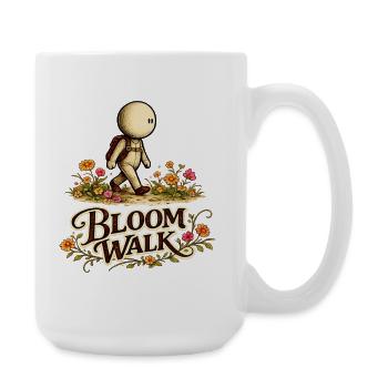 Der kleine Gedanke | Bloom Walk Blütenpfad - Große Tasse 440 ml - Weiß - Rechts