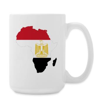 Ägypten_Flagge_Afrika - Large Mug 440 ml - white - Right