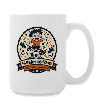 FC Kinderdribbel Chaos - Große Tasse 440 ml - Weiß - Rechts