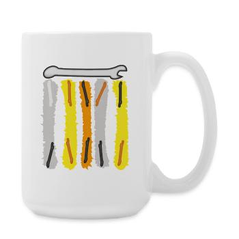 Werkzeug Mechaniker  - Große Tasse 440 ml - Weiß - Rechts