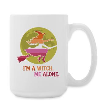 Pride Month LGBTQ – Ich bin eine Hexe. Lass mich in Ruhe - Große Tasse 440 ml - Weiß - Rechts