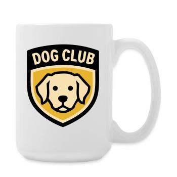 Club de chiens du Logo de l’école de chiens Golden Retriever - Grande tasse 440 ml - blanc - Droite