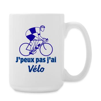 cyclisme - Grande tasse 440 ml - blanc - Droite