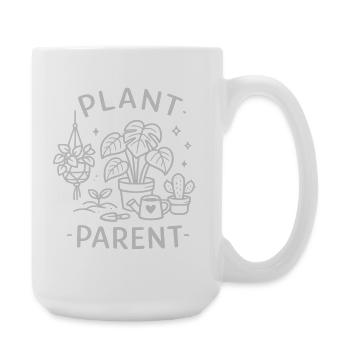 Plant Love Line Art - Large Mug 440 ml - white - Right