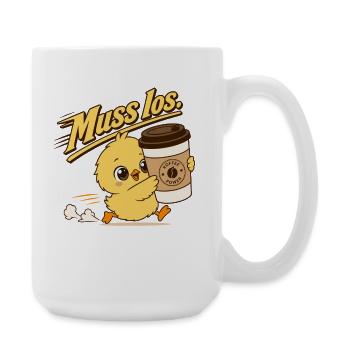 Le café pour les filles doit partir, amateurs de café - Grande tasse 440 ml - blanc - Droite