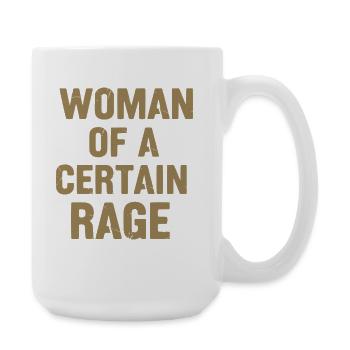 Woman with the best anger - Large Mug 440 ml - white - Right