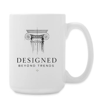 Luxury Minimalism Elegant & Timeless Premium - Large Mug 440 ml - white - Right