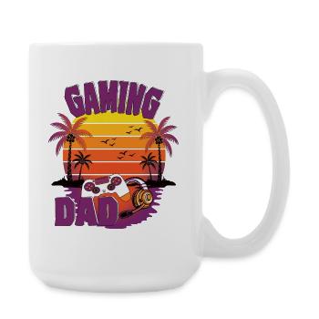 The Gaming DAD - Gamer Papa - Große Tasse 440 ml - Weiß - Rechts