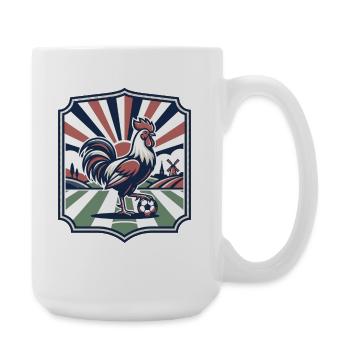 Style vintage graphique French Rooster - Grande tasse 440 ml - blanc - Droite