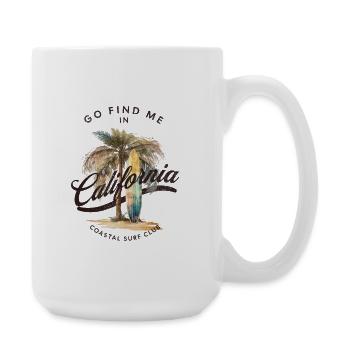 Club de surf côtier de Californie - Grande tasse 440 ml - blanc - Droite