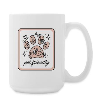 Animaux acceptés - Grande tasse 440 ml - blanc - Droite