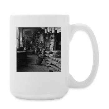 Beaver in the Wood Shop Vintage Retro Animal Crime - Large Mug 440 ml - white - Right