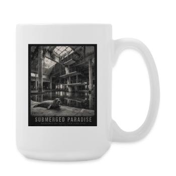 Paradis submergé Lieu perdu Phoques Crime animal - Grande tasse 440 ml - blanc - Droite