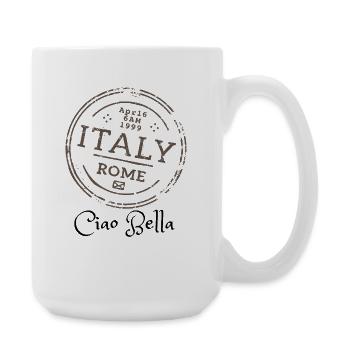 Vintage Italy Stamp Rome Travel - Large Mug 440 ml - white - Right
