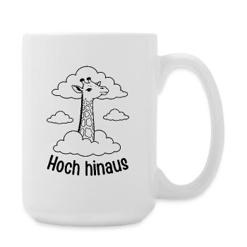 Giraffe hoch hinaus - Große Tasse 440 ml - Weiß - Rechts