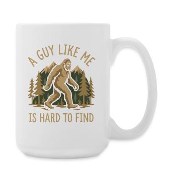 Randonnée Bigfoot - Un gars comme moi est difficile à trouver - Grande tasse 440 ml - blanc - Droite