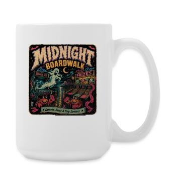 Midnight Boardwalk Retro Halloween Gamer Shirt - Large Mug 440 ml - white - Right