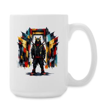 Geometric Ninja - Large Mug 440 ml - white - Right